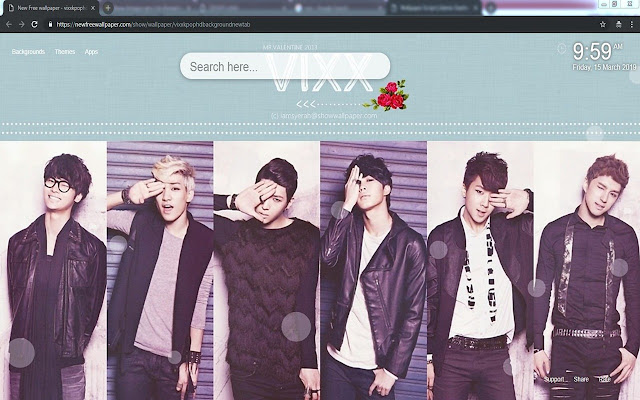 Vixx kpop HD fondos newtab