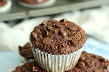 Double Chocolate Banana Bran Muffins