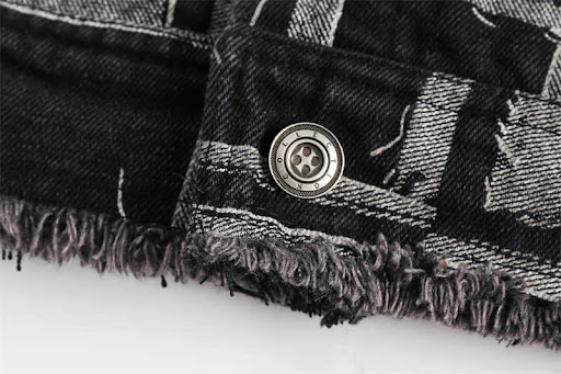 Title 3, Plaid Denim Coat Top Jacket Versatile Stylish C...