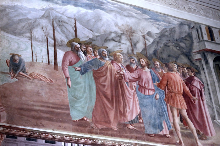 Masaccio, Il Pagamento del tributo, La Cappella Brancacci, Santa Maria del Carmine, Firenze