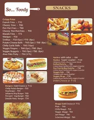 So Foody-Waffles And Snacks menu 7