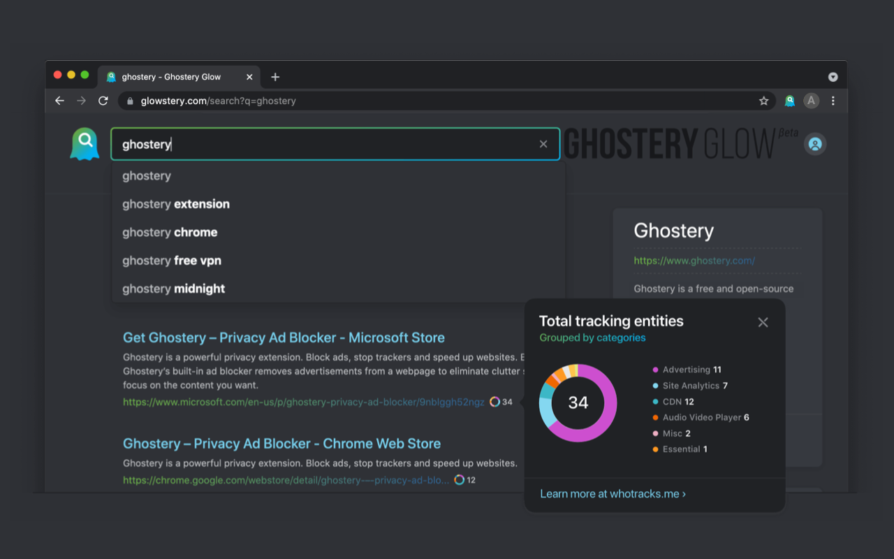 Ghostery Glow for Chrome Preview image 1