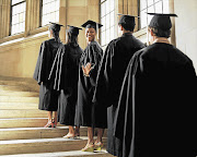 Graduates line up to be called onto the stage in this file photo.