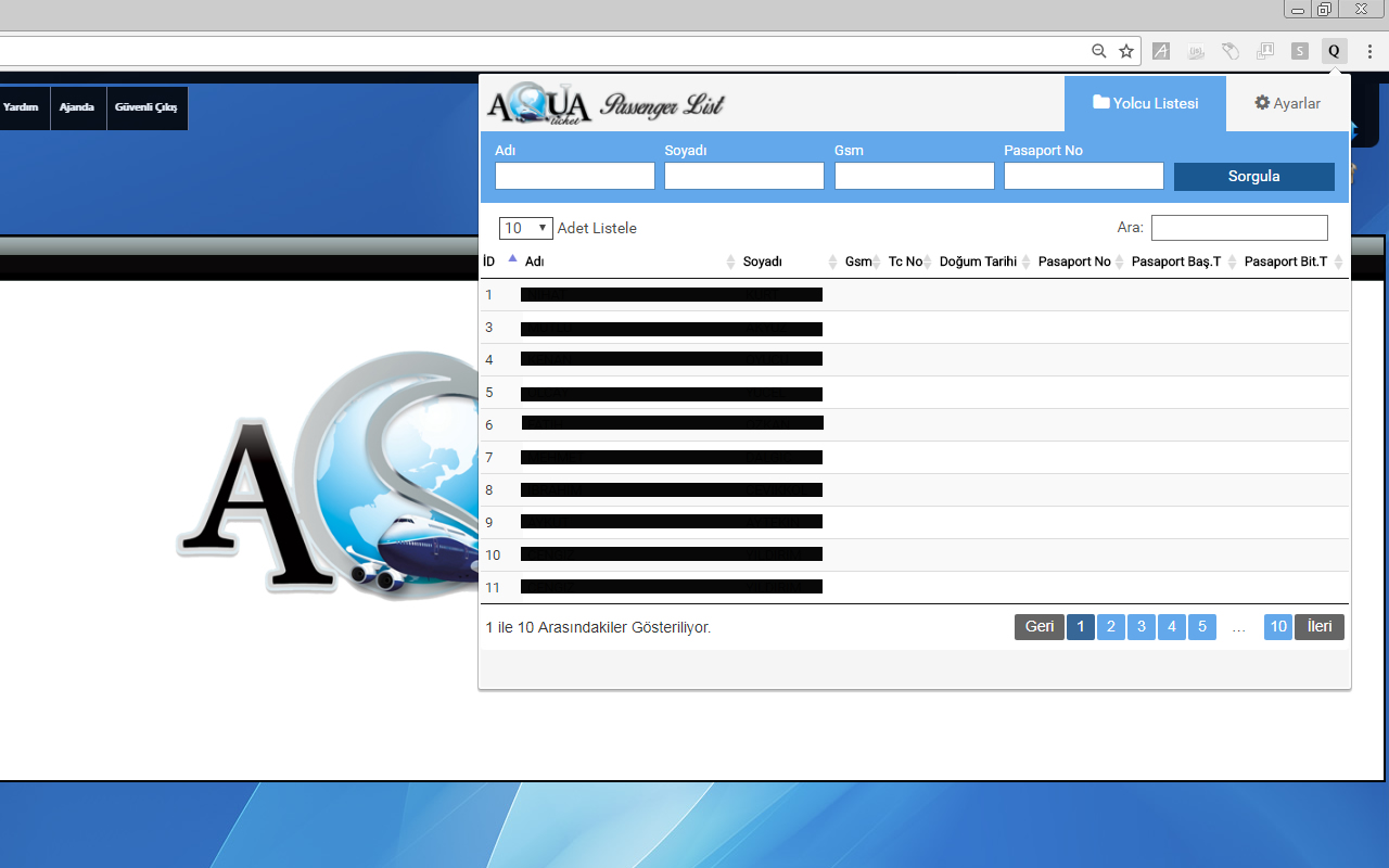 Aqua Ticket Passenger List Preview image 2