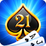 Blackjack 21: casino card game icon