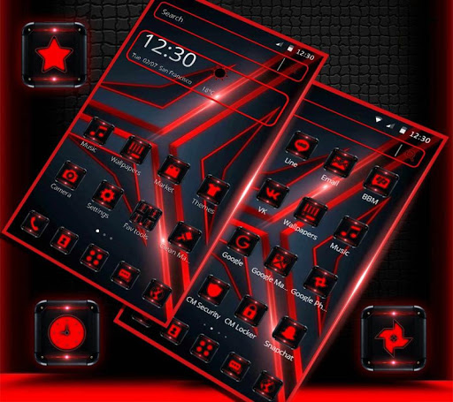 Red Black Tech Theme