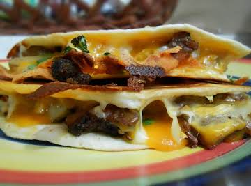 Steak & potato quesadilla