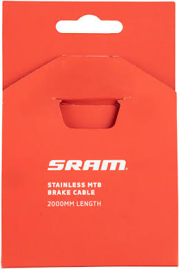 SRAM Stainless Steel Brake Cable - MTB, 2000mm Length, Silver alternate image 0