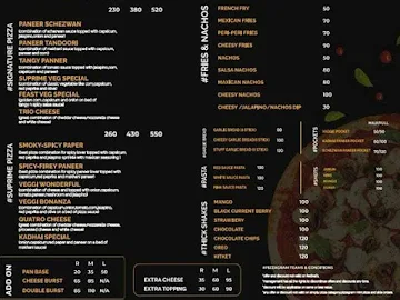 Pizzagram menu 