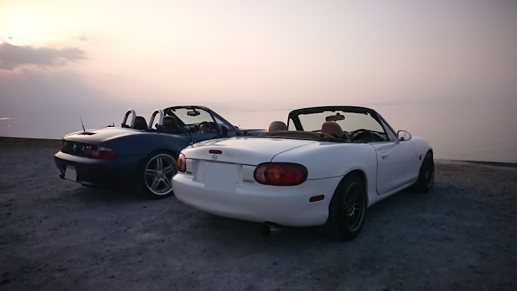 Z3 ロードスターの今日も仕事…😓・昼からはオープンドライブ❗😆🚗💨・ビワイチ❗😊・あのベンチ😊・オープンドライブ最高‼️😆に関するカスタム事例の投稿画像14枚目