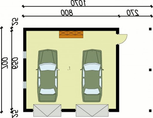 G6 - Rzut garażu