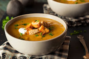 Butternut soup is always a crowd pleaser.