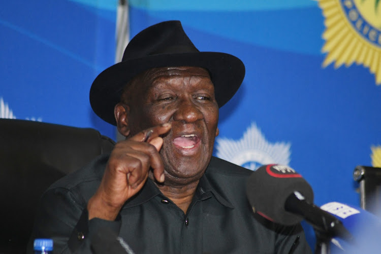 Police minister Bheki Cele led the annual Festive Season Inspection Roadshow in the Gauteng province at Sebokeng's Saul Tsotetsi Sports Complex. File photo.