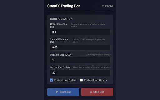 StandX Trading Bot screenshot 1