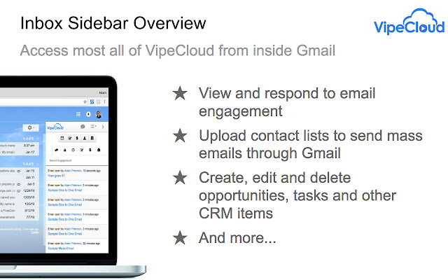 VipeCloud Inbox Sidebar