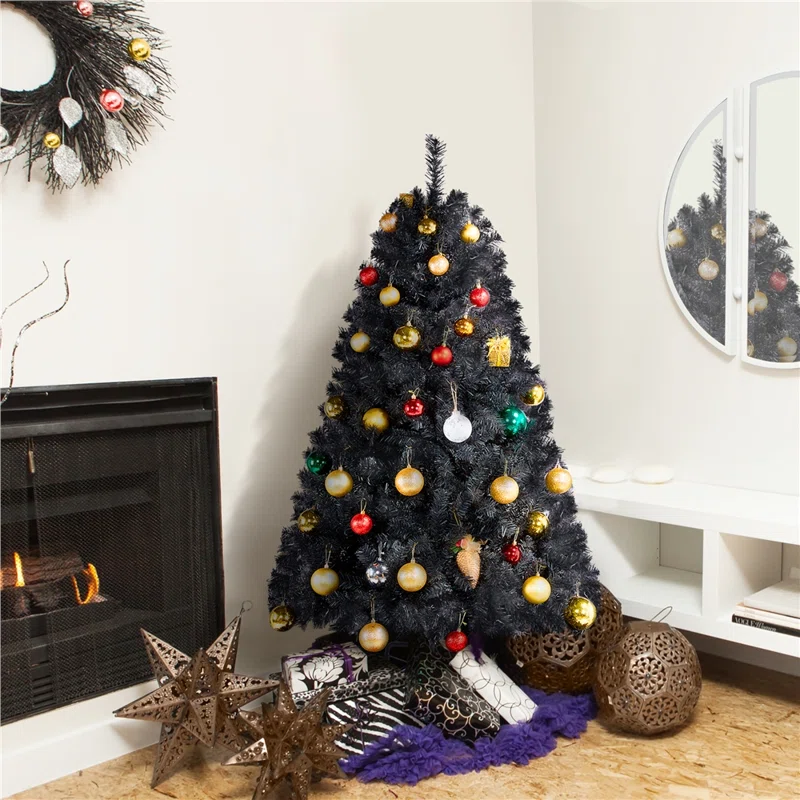 The Holiday Aisle 6' black spruce Christmas tree