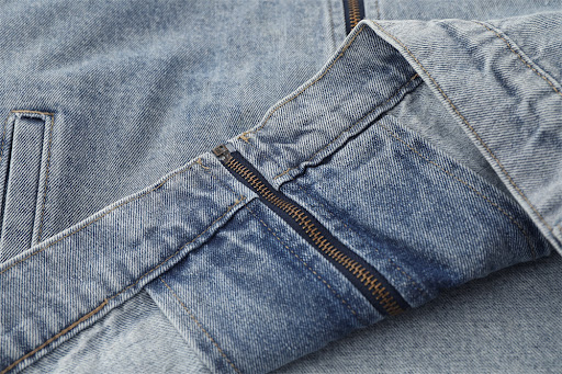 Title 5, Mens Letter Embroidery Denim Coat Detachable S...