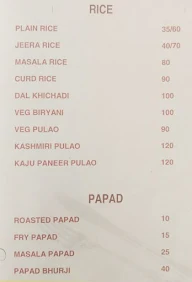 Sai Bhoj menu 2