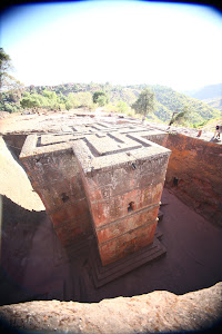 St George's Church, the most famous of the Lalibela churches