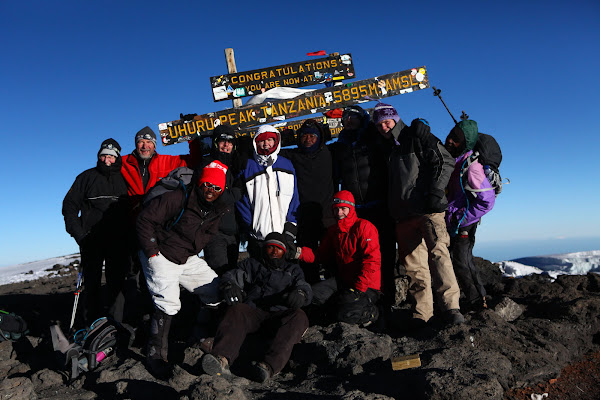 The money shot. From left, Lorraine, Frank, Omari, Chris, Louise, Swalehe (front), Mtemi (back), Andy, Jason, Ian and Naftal