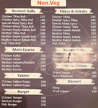 Saleem Javed Rule the Rolls menu 2