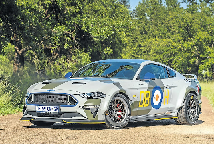 Though it's wearing hand-painted camouflage, the Mustang RTR Spitfire is anything but incognito.