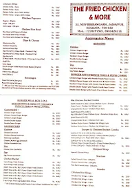 The Fried Chicken & More menu 1