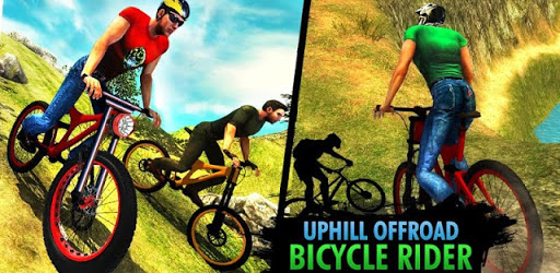 Uphill Offroad Bicycle Rider