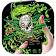 Green Weed Skull Theme icon