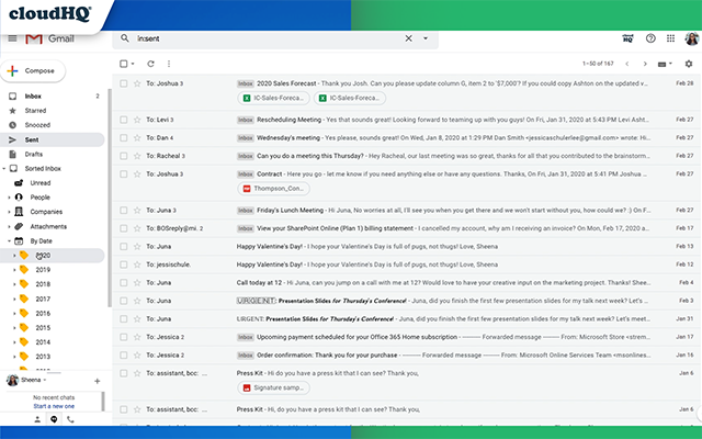 Sort Gmail Inbox by cloudHQ Preview image 6