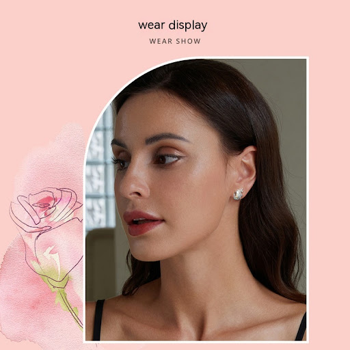 Title 8, Fantasy Flower Stud Earrings for Women, Colorfu...