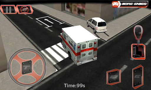 Big City Ambulance Parking 3D