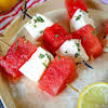 Thumbnail For Skewers Of Watermelon Mozzarella Salad.