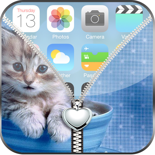 Kitty Zipper Lock Screen 工具 App LOGO-APP開箱王