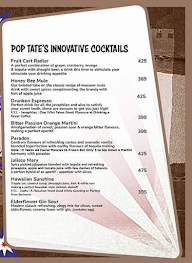 Pop Tate's menu 2