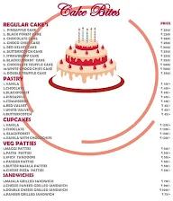 Cake Bites menu 1