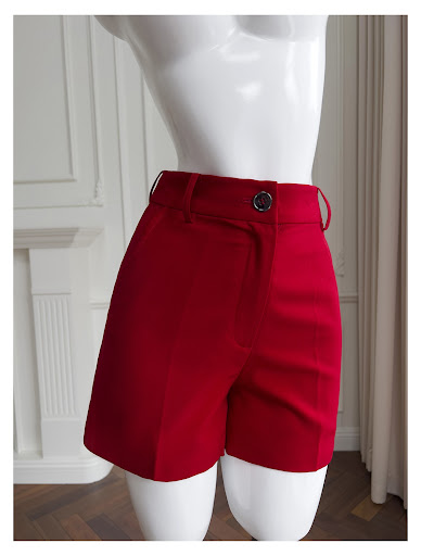 Title 18, Red Lapel Loose Long Sleeve Straight Suit Coat ...