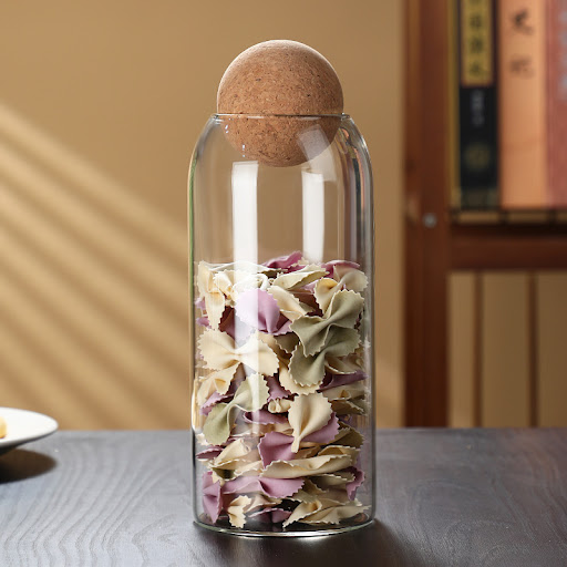 Title 4, Storage jar with wooden ball plug for scented t...