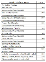 Paratha Platform menu 1