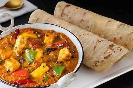 Kadhai Paneer With Paratha