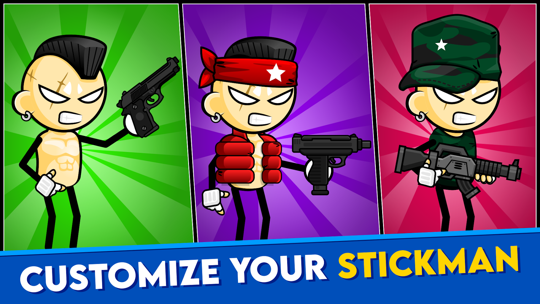 One gun stickman. Stickman Gun Mod. Лучшие расы в Stickman and Gun.