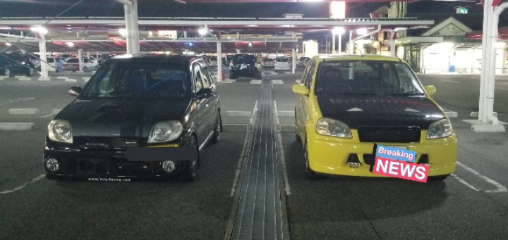 Keiワークスの鈴菌感染者・黄色×黒・秋祭りの季節・金木犀の良い匂い❤️❤️❤️に関するカスタム事例の投稿画像3枚目