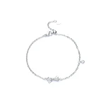 Bow Bracelet White Gold Color