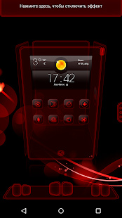Next Launcher Theme FluORED Screenshots 5