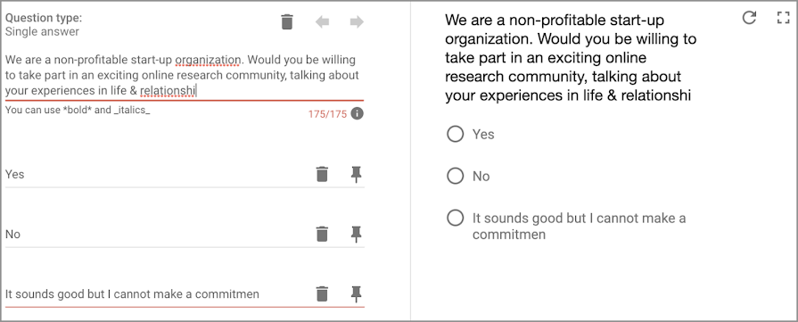 Things to keep in mind when creating surveys - Google Surveys Help