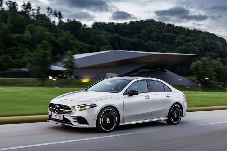 The 2019 Mercedes-Benz A-Class sedan.