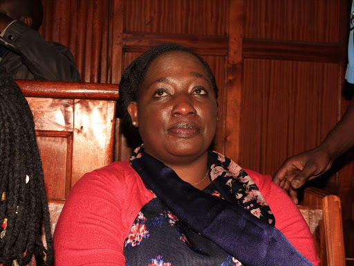 Former Youth PS Lilian Omollo at the Milimani law court on May 29, 2018