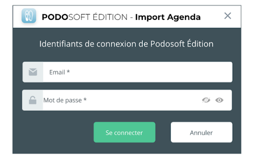 PODOSOFT EDITION - Import Agenda