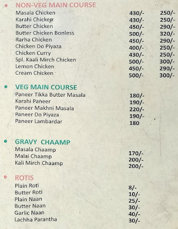 Kaul Farms Chicken menu 