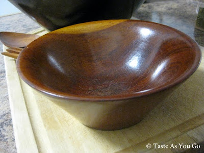 Wooden Salad Bowl - Photo by Taste As You Go